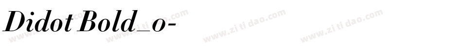 Didot Bold_0字体转换